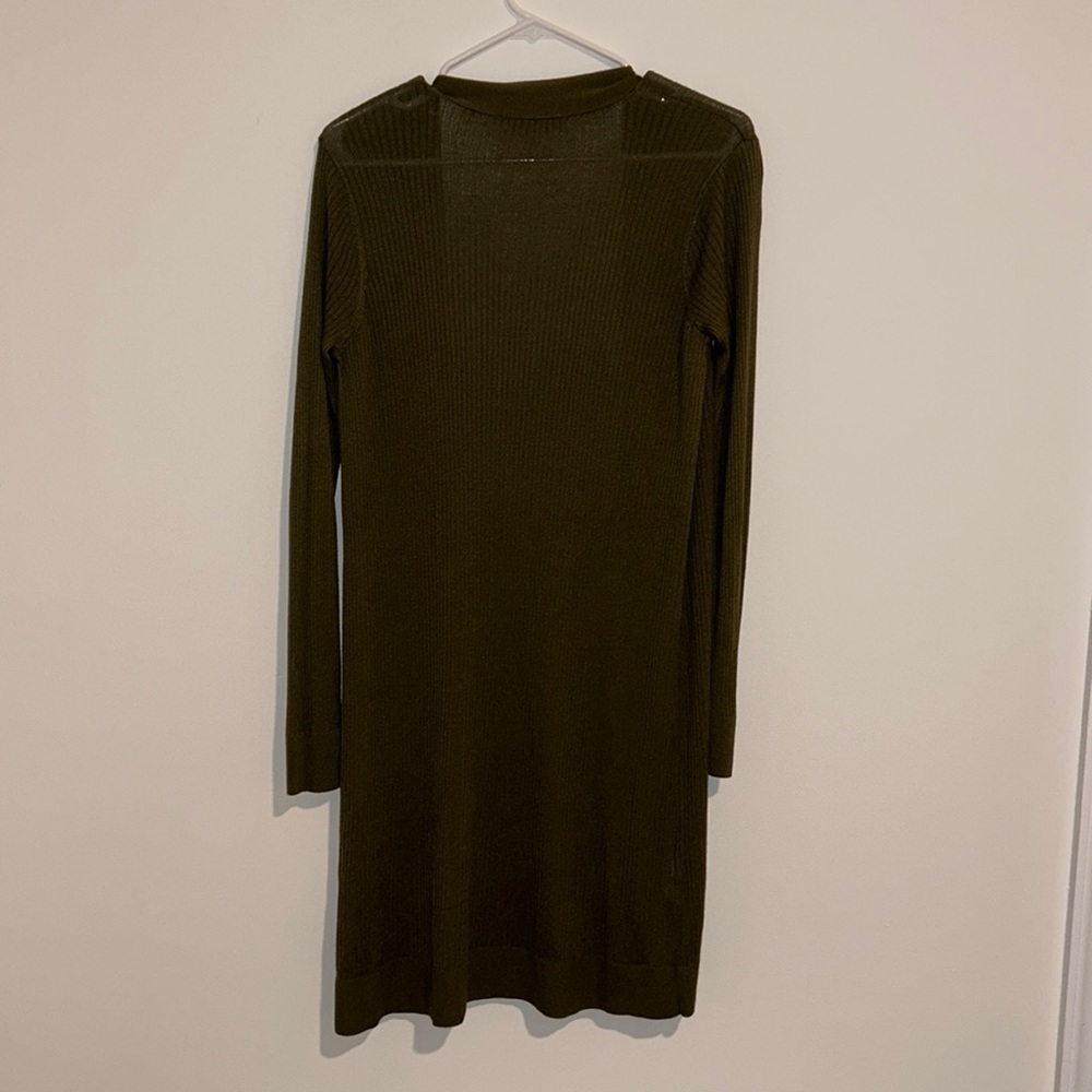 LOFT Ribbed Lightweight Long Cardigan - Picture 3 of 4